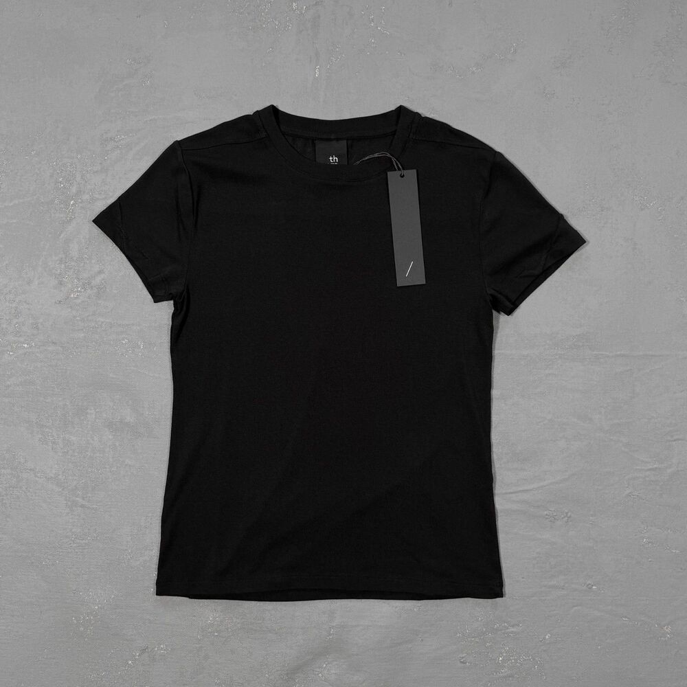 NWT THOM KROM W TS 580 Cap Sleeve Fitted T-shirt Women's Large NEW